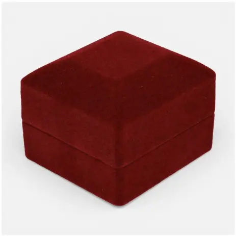 Cofre Terciopelo Rojo para Anillo de Compromiso — imagen 2