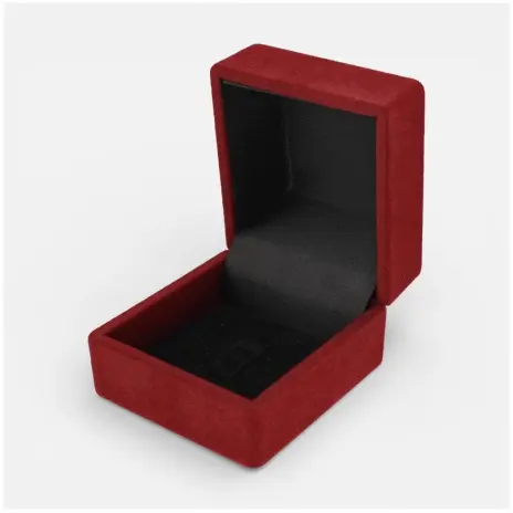 Cofre Terciopelo Rojo para Anillo de Compromiso — imagen 1