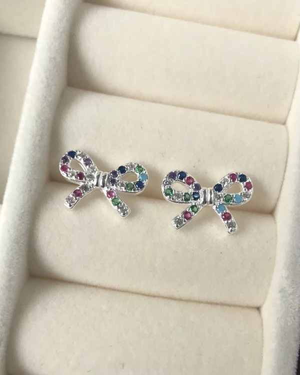 Aretes Lazo Circones Multicolor's foto | Sterlyn Jewels |  BizneCubano