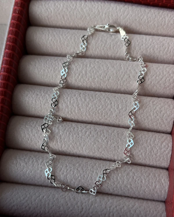 Tobillera Corazones Entrelazados's foto | Sterlyn Jewels |  BizneCubano