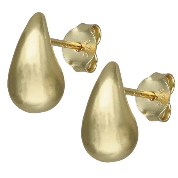 Aretes Gotas Chunky Doradas's foto | Sterlyn Jewels |  BizneCubano