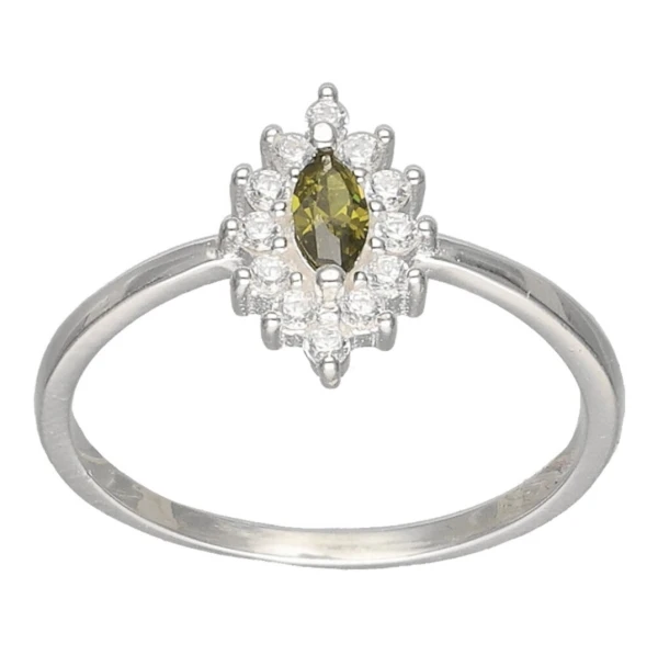 Anillo Lady Circón Verde Olivo's foto | Sterlyn Jewels |  BizneCubano