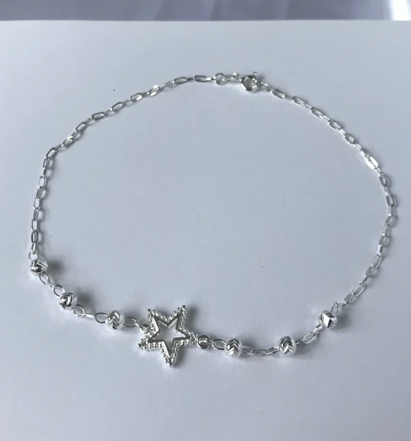 Tobillera Ajustable Tradicional Esferas Estrellas's foto | Sterlyn Jewels |  BizneCubano
