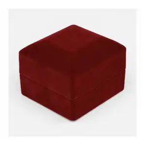 Cofre Terciopelo Rojo para Anillo de Compromiso miniatura 2