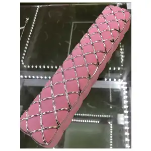 Cofre Terciopelo Rosa Plateado para Pulseras/Pandoras miniatura 1
